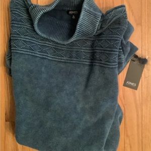 Jones Indigo sweater, NWT, very warm and roomy, size XL